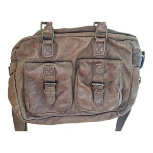 NWOT COWBOYSBAG Brown Rustic Leather Saddlebag Messenger Shoulder Bag Purse Vtg